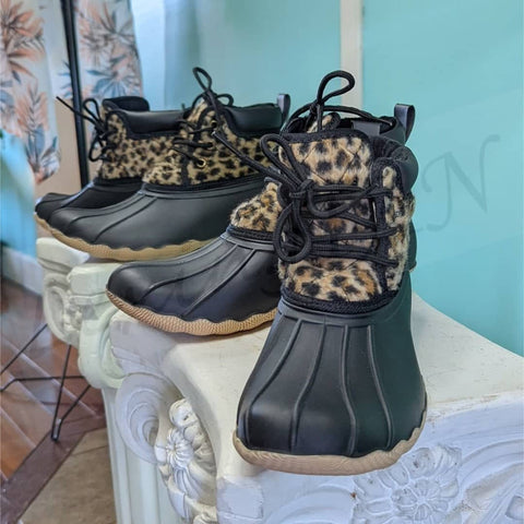 Gypsy Jazz Duck Boots, Cheetah