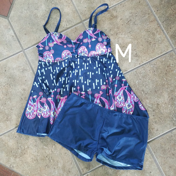 Tankini, Navy, M