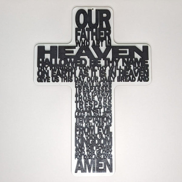 Wood Engraved Cross 12"x17"