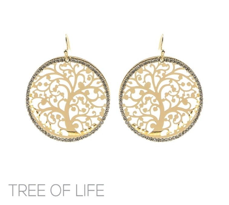 THE FILIGREE TREE OF LIFE EARRINGS | GOLD