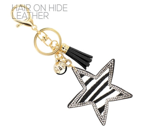 THE CRYSTAL STAR KEYCHAIN | ZEBRA