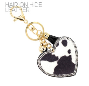 THE CRYSTAL HEART KEY CHAIN | COW