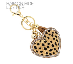 THE CRYSTAL HEART KEY CHAIN | CHEETAH