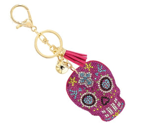 THE DAY OF THE DEAD KEY CHAIN | ROSE PINK