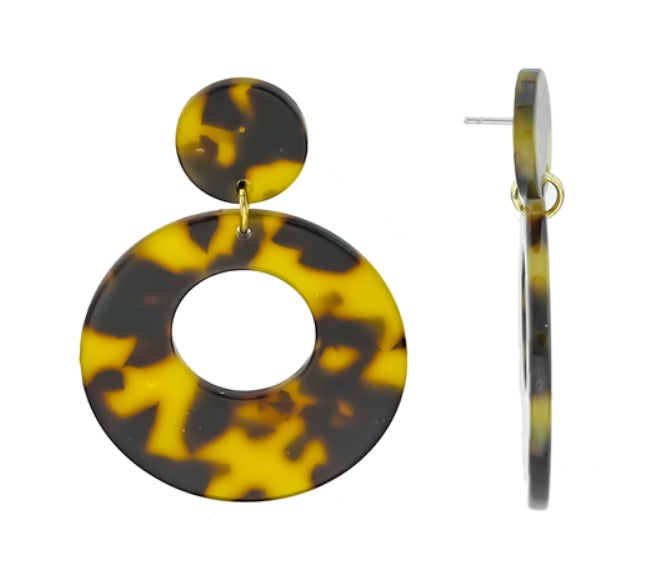 THE CELLULOID EARRINGS | BROWN