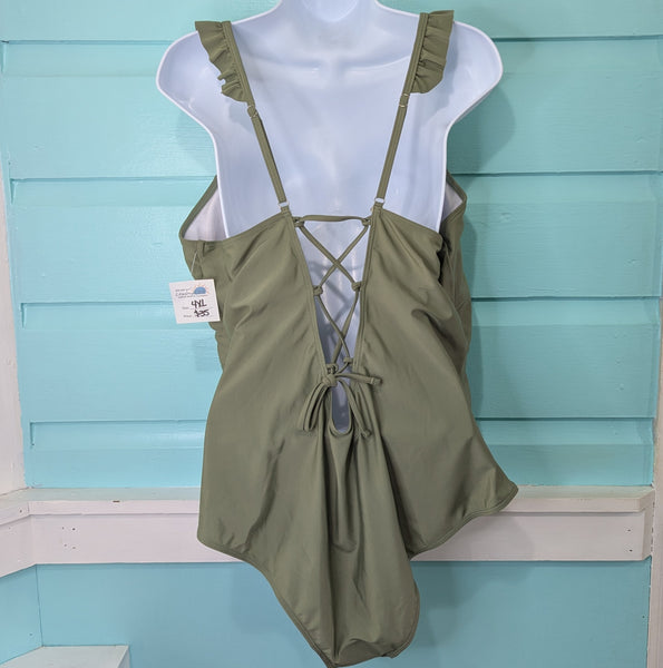 One Piece, Green, 4XL