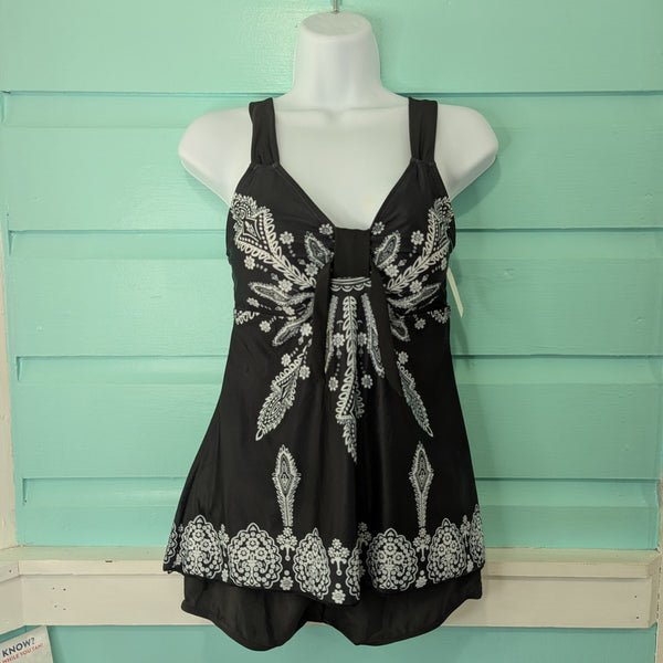 Tankini, Black and White, M