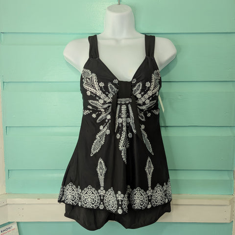 Tankini, Black and White, M