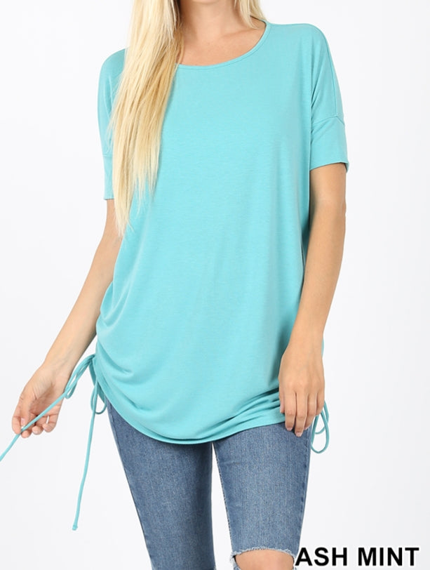 Short Sleeve Round Neck Top